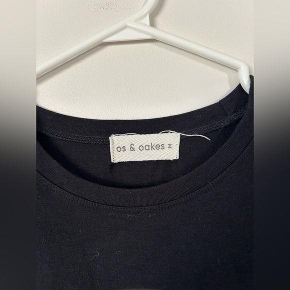 Os & Oakes Black Bamboo Tshirt Dress Medium - Picture 2 of 7